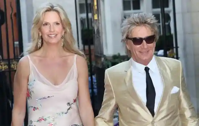 Penny Lancaster and Rod Stewart