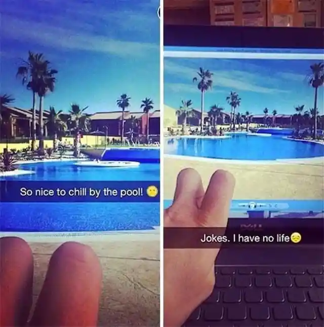 Fingers By The Pool