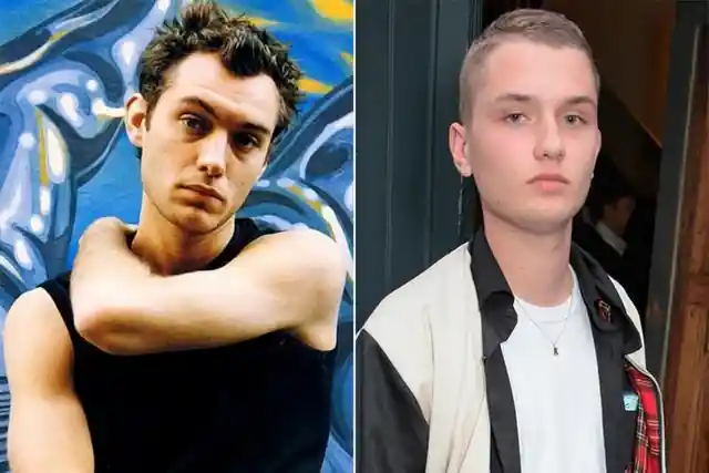 Jude Law and Rafferty Law at 21