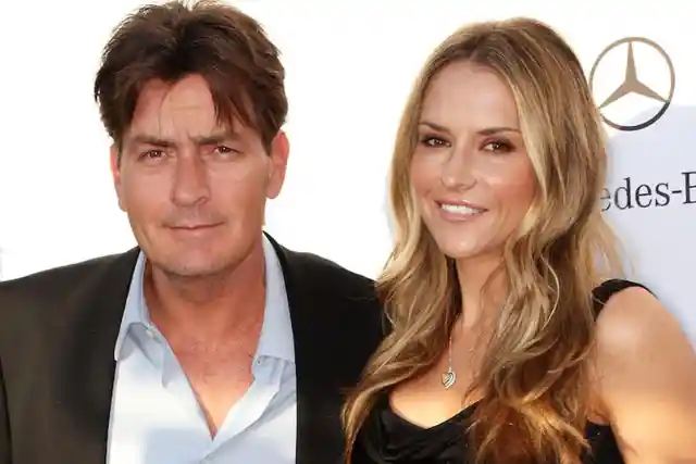 Charlie Sheen and Brooke Mueller