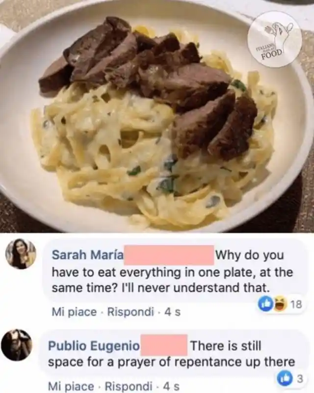 Alfredo meat