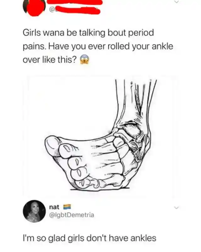 Does He Think Girls Don’t Have Ankles?