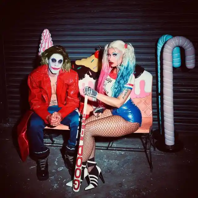 Nicki Minaj & Beau as Harley Quinn and Joker