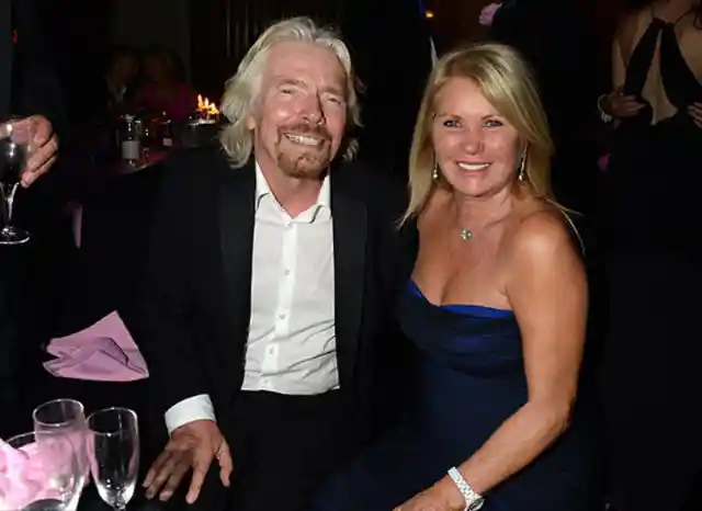 Joan Templeman and Richard Branson