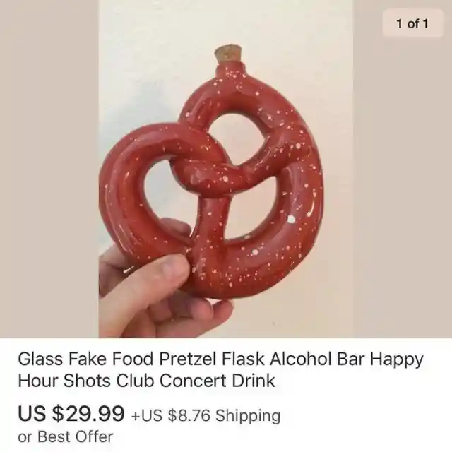 Pretzel Alcohol Flask