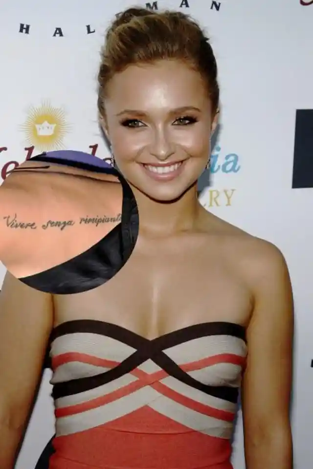 Hayden Panettiere Tattoo Mistake