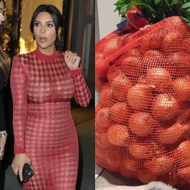 Kim Kardashian in an Onion Sack?