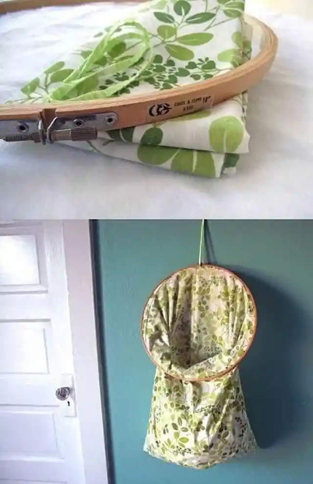 Old Pillowcase Turned Laundry Bag 