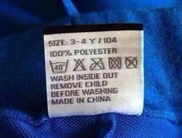 Warning label