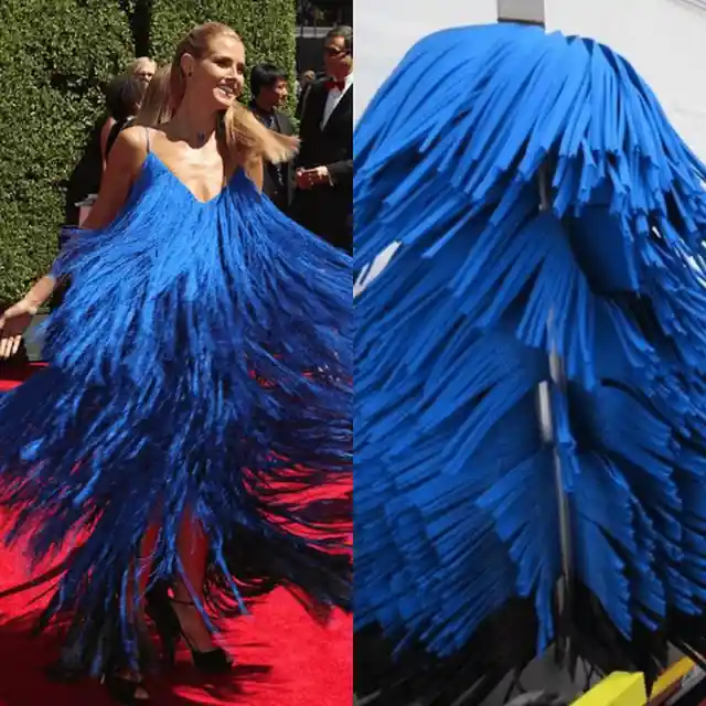 Heidi Klum as a Car Wash Brush