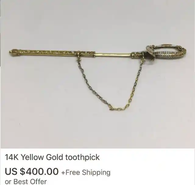 A Used 14k Toothpick