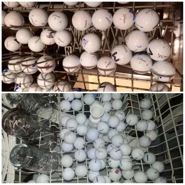 Pelotas de golf limpias