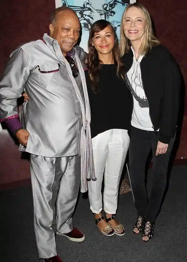 Quincy Jones, Rashida Jones et Peggy Lipton