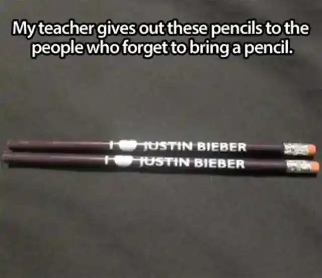 Justin Bieber as Punishment