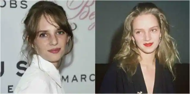 Maya Thurman-Hawke and Uma Thurman at 19