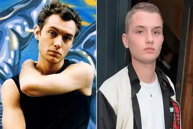 Jude Law and Rafferty Law — Age 21