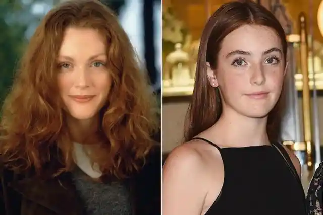 Julianne Moore and Liv Moore at Age 16