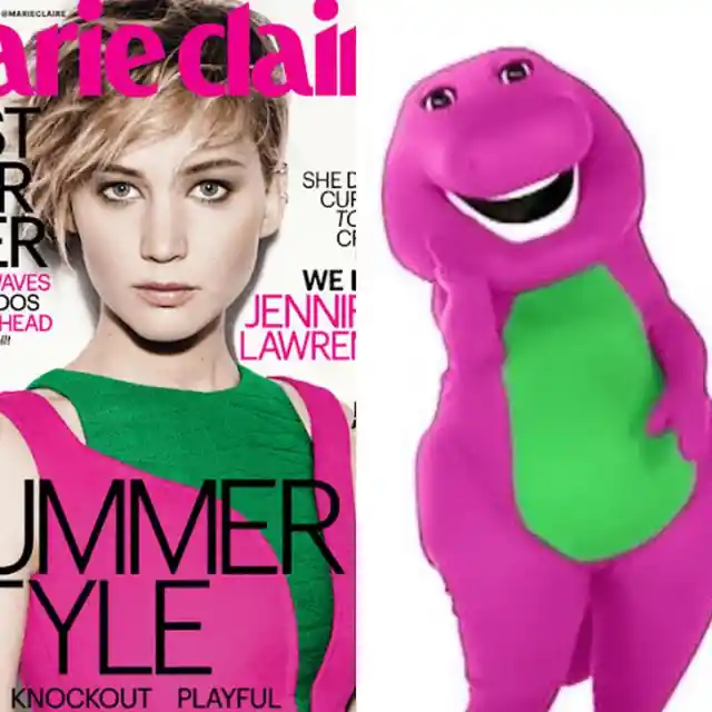 Jennifer Lawrence and Barney