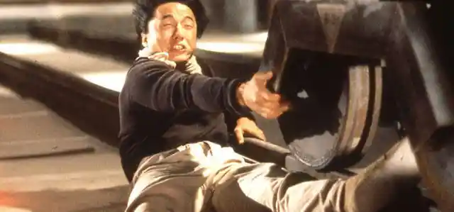 Jackie Chan Does His Own Stunts