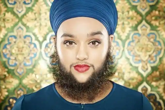 Thick Facial Hair of Harnaam Kaur