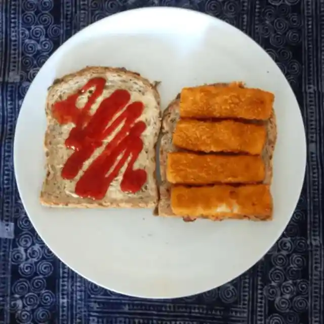 Sandwich Made With Fish Fingers