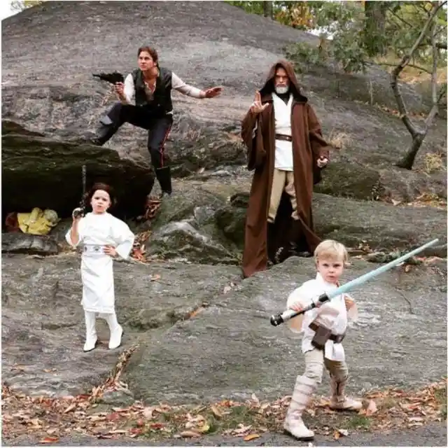 Neil Patrick Harris and Family as Star Wars