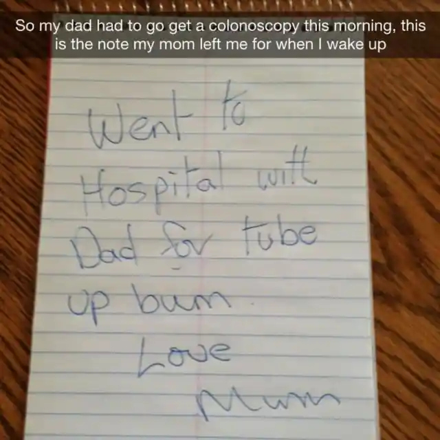 Mom’s Funny Note