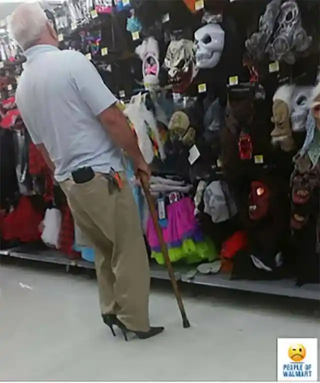 Heels AND A Walking Stick?