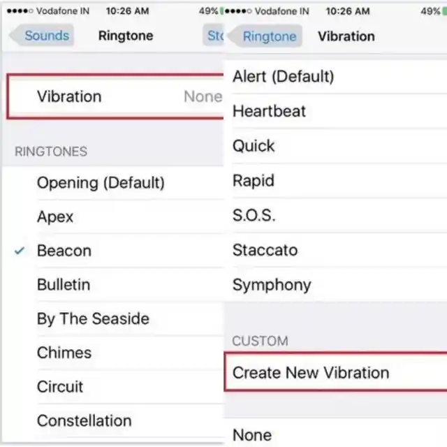 Create custom vibration patterns