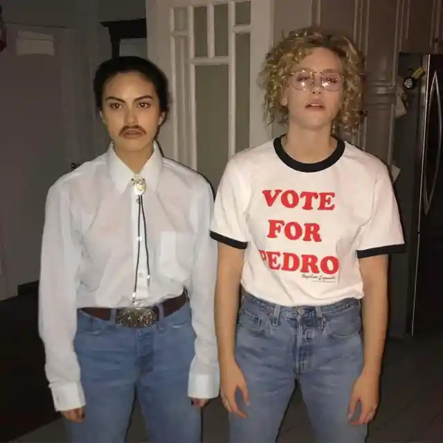 Camila Mendes & Lili Reinhart as Napoleon Dynamite