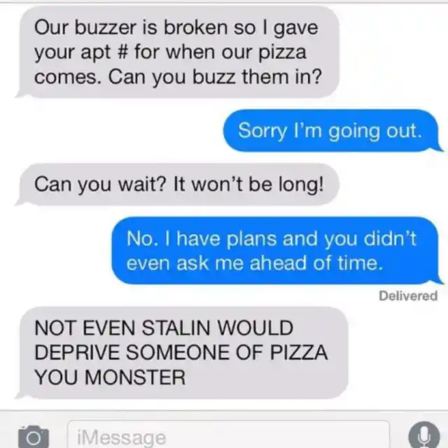 Blame the Pizza