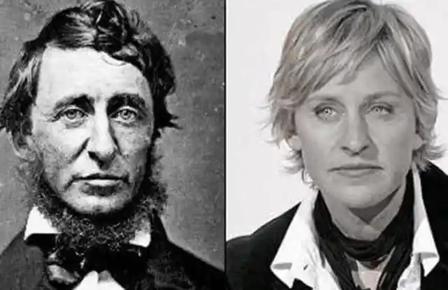 16. Ellen DeGeneres And Henry David ThoreauComedian