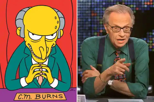 Larry King + Mr. Burns