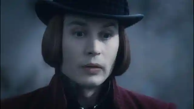 Johnny Depp as Willy Wonka in Charlie and the Charlie Factory (2005)