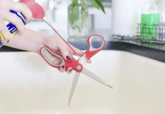 Keeping your scissors clean