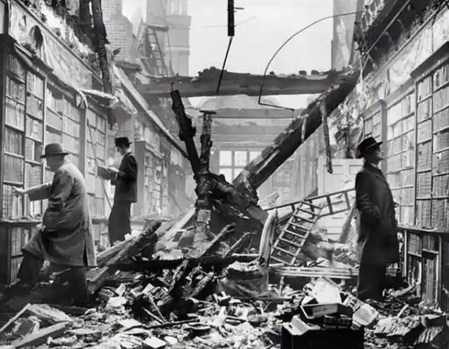 Library Bombed During WWII - Holland House, London, England