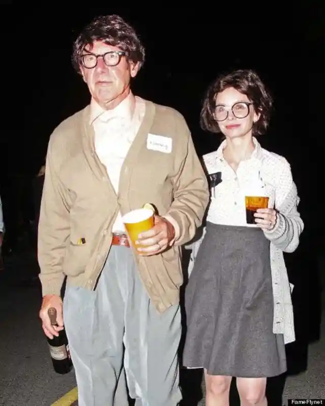 Calista Flockhart and Harrison Ford as Total Nerds