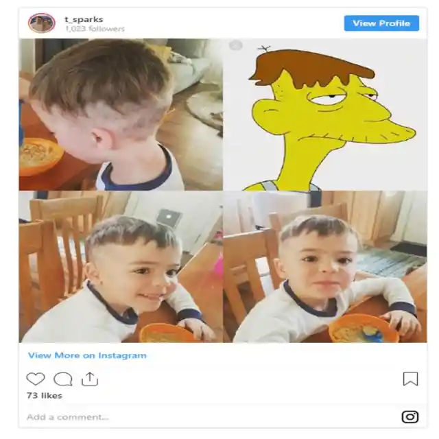 Haircut Inspired by The Simpsons