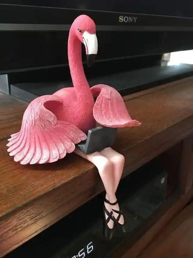 Hybrid Pink Flamingo Figurine