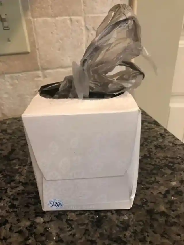 Tissue Box As Plastic Bag Holder