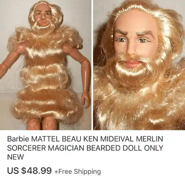 Bearded Barbie doll?