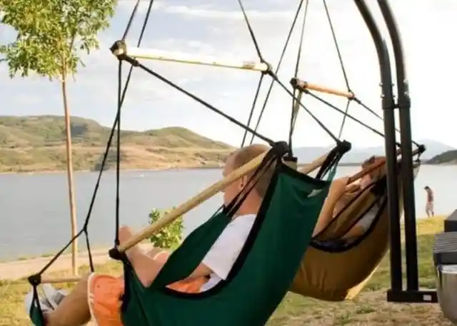 A (Swinging) Chair With a View