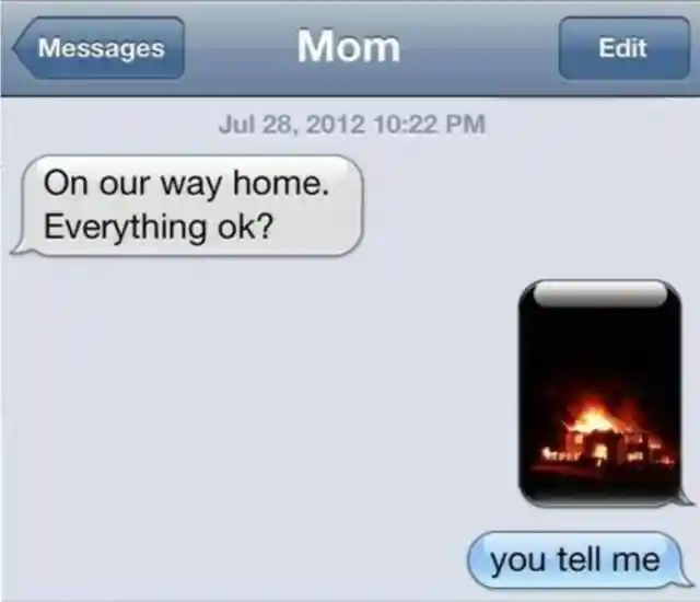 Badly timed text