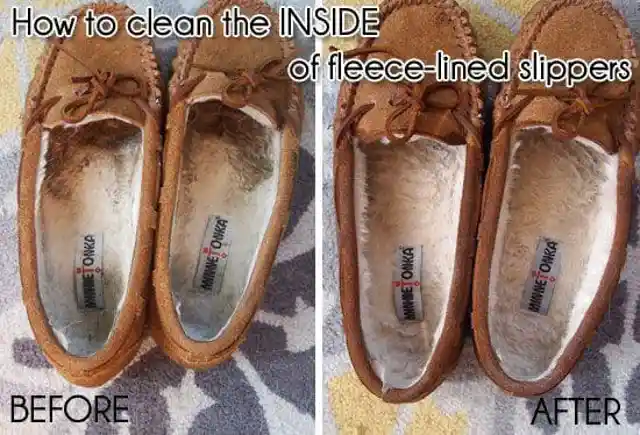 An Easy Hack To Clean Fleece-Lined Slippers