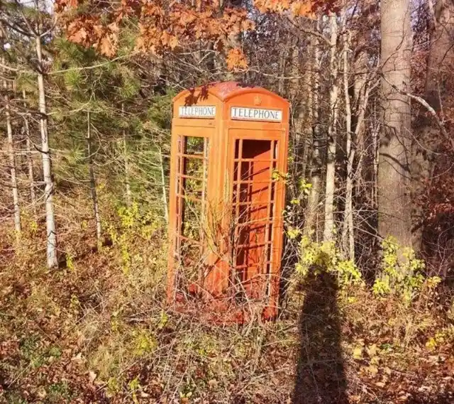 Rote Telefonzelle