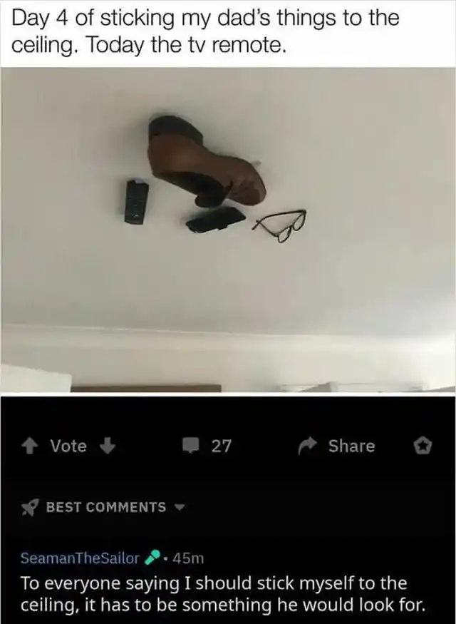 Stuck To The Ceiling