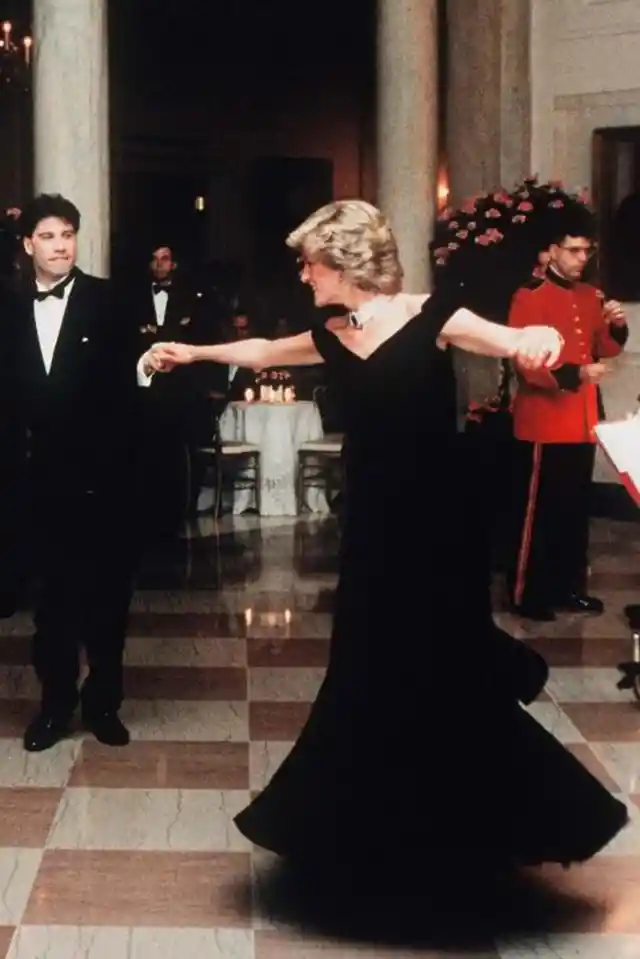 John dances with Princess Diana at The White House 