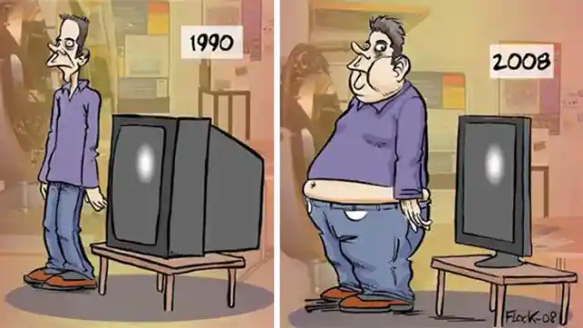 Are Televisions Becoming Too Slim Or Are We Gaining Weight