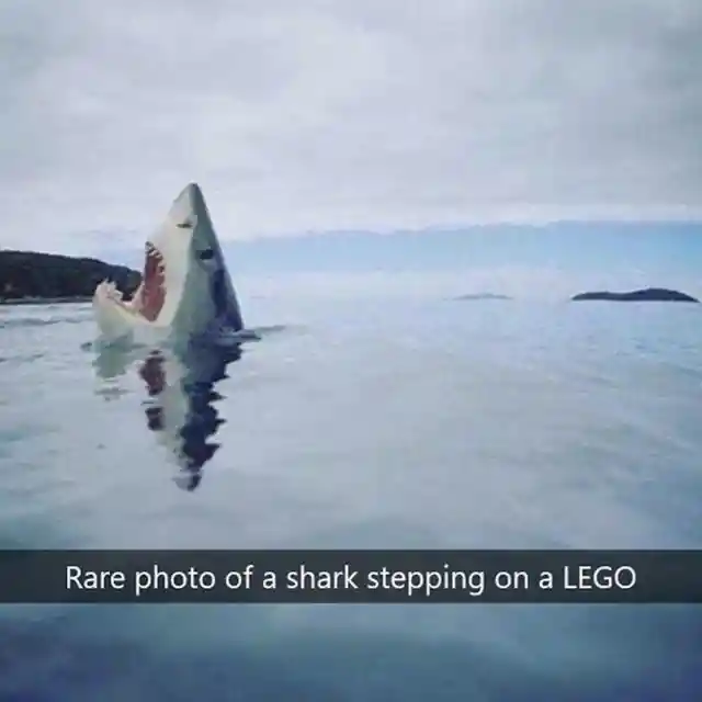 Stepping on a LEGO