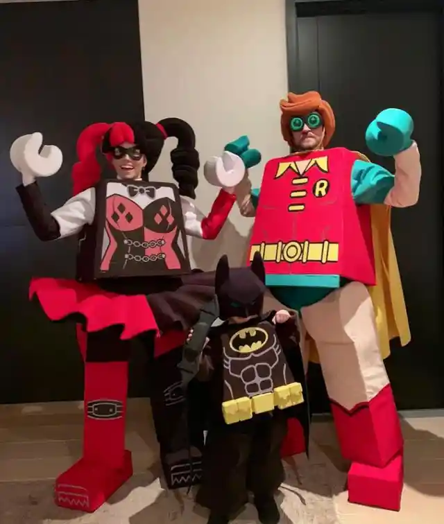 Justin Timberlake & Family as Lego Batman Characters